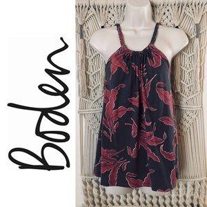 BODEN tropical leaf print adjustable top